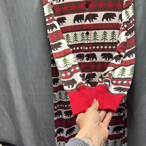 Lazy One Cozy Bear Print Kids Pajamas - size XL - Picture 4 of 9